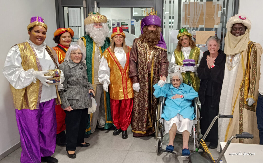 Ses Majestats amb Juana i Encarna