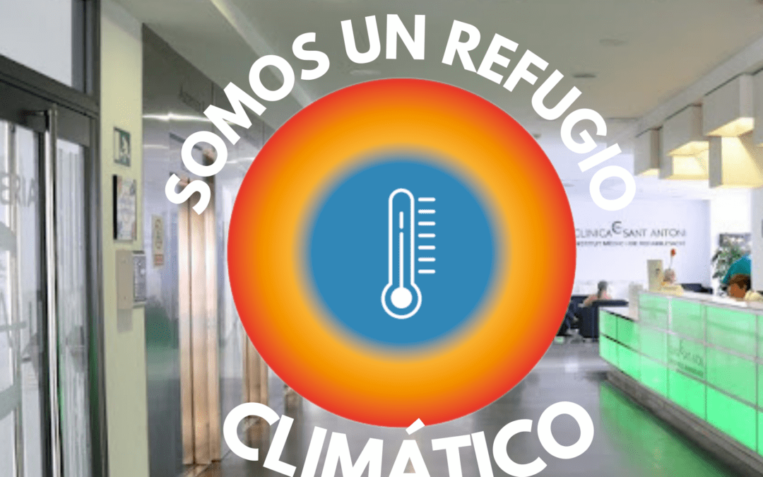 Punto de refugio climático en la Clínica Sant Antoni